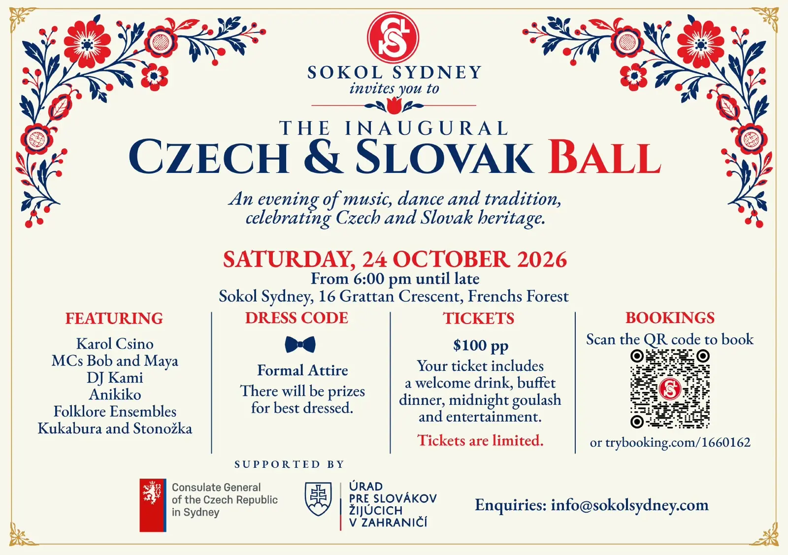 2026-10-24 Czechoslovak Ball / Cesko-Slovensky Ples